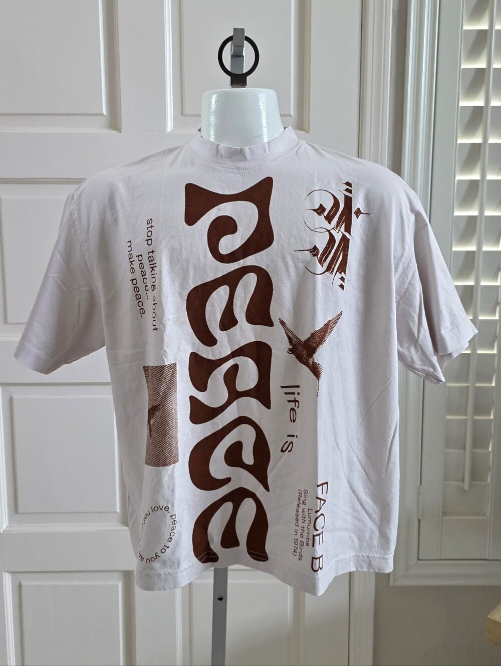 AllCaps Studio Lumumba T-shirt Peace Love AOP All Over Print Rare Adult Unisex